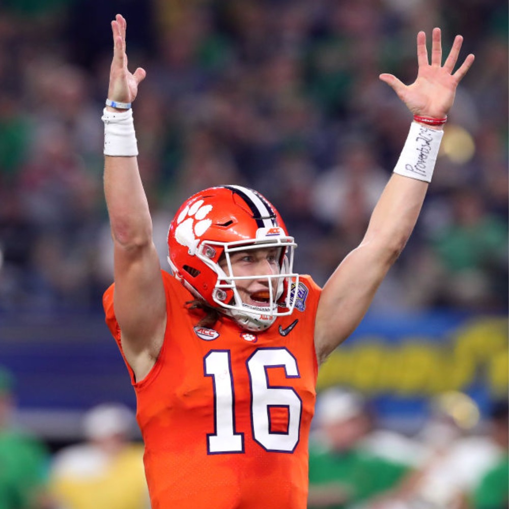 Clemson QB Trevor Lawrence Meets Internet TikTok Doppelganger Bella Martina  at Latest Home Game