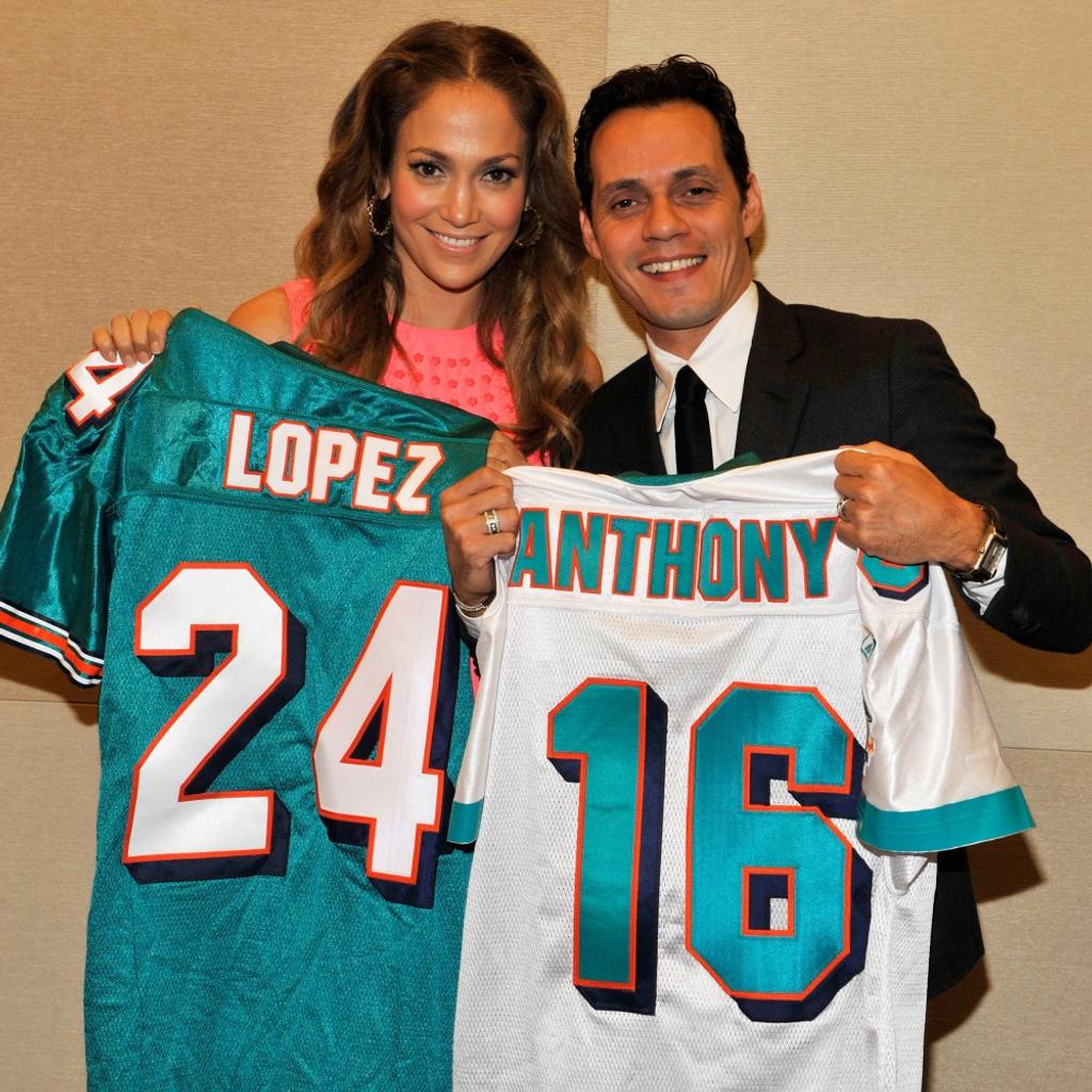 Jennifer Lopez and Marc Anthony- Miami Dolphins