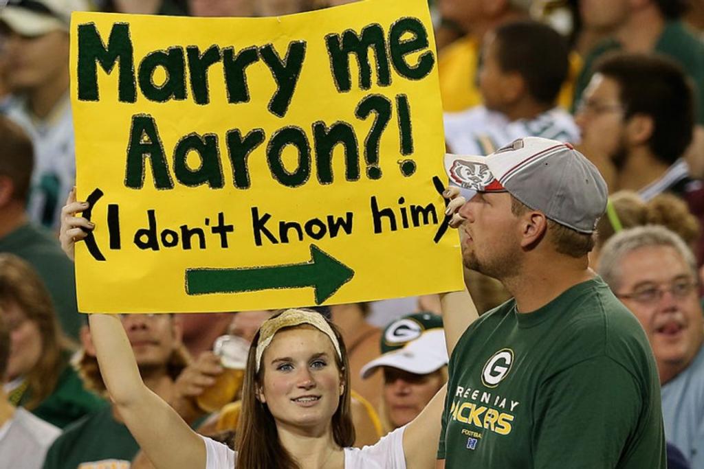 Marry Me Funny NFL Signs