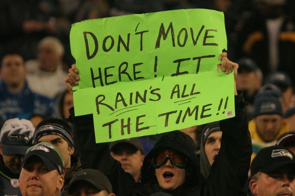 Don't Move Here Funny NFL Signs