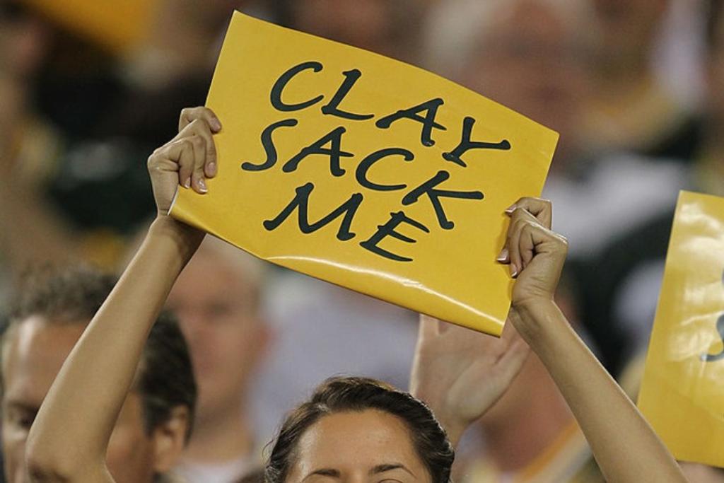 Crushin' on Clay Funny NFL Signs