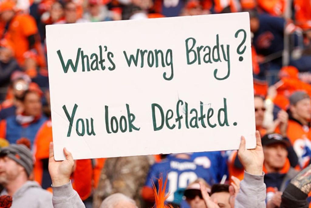 Look Deflated Funny NFL Signs