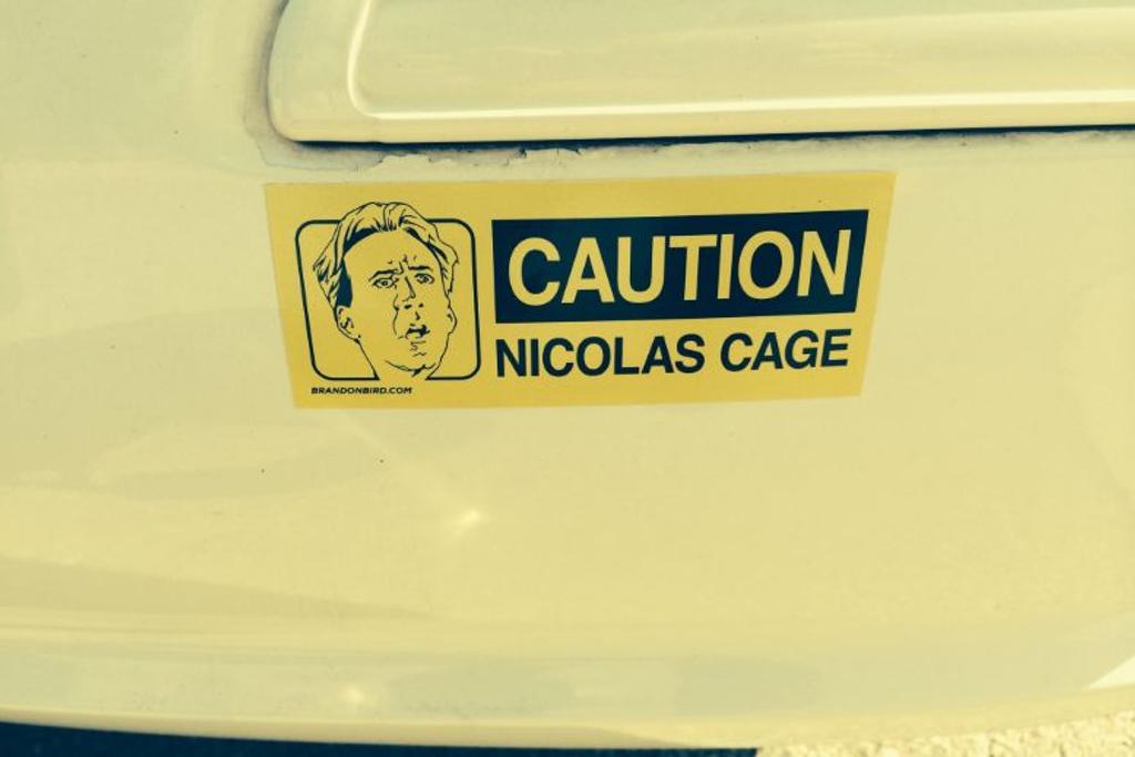 Nicolas Cage Bumper Sticker