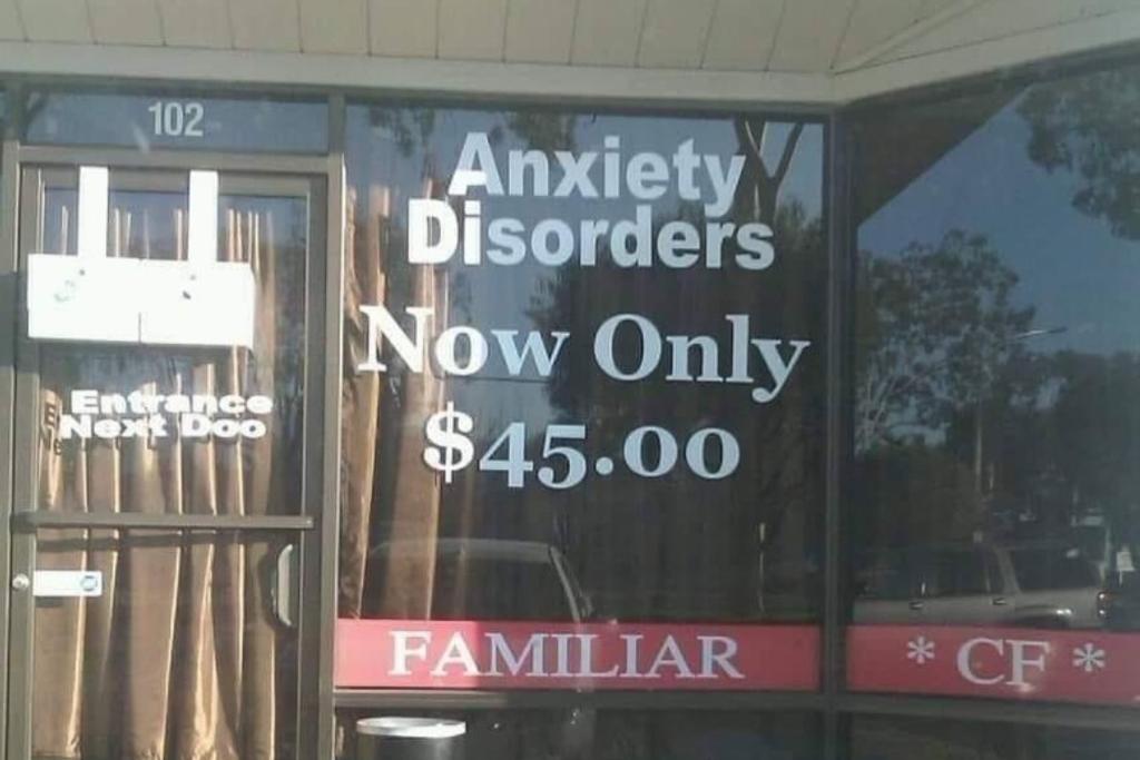 Anxiety Sale Advertising Fail