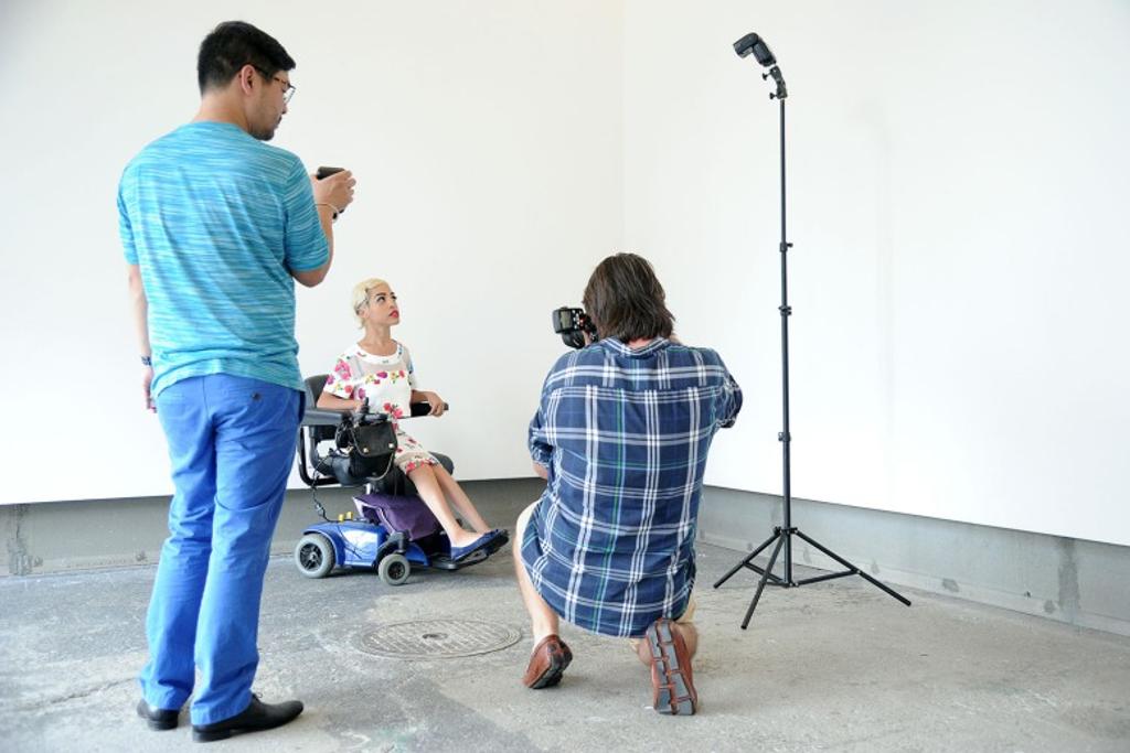 Woman with disabilities supermodel