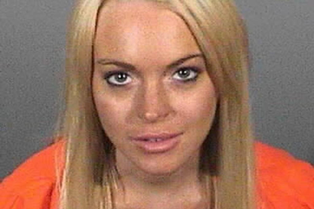 Lindsay lohan mugshot arrest