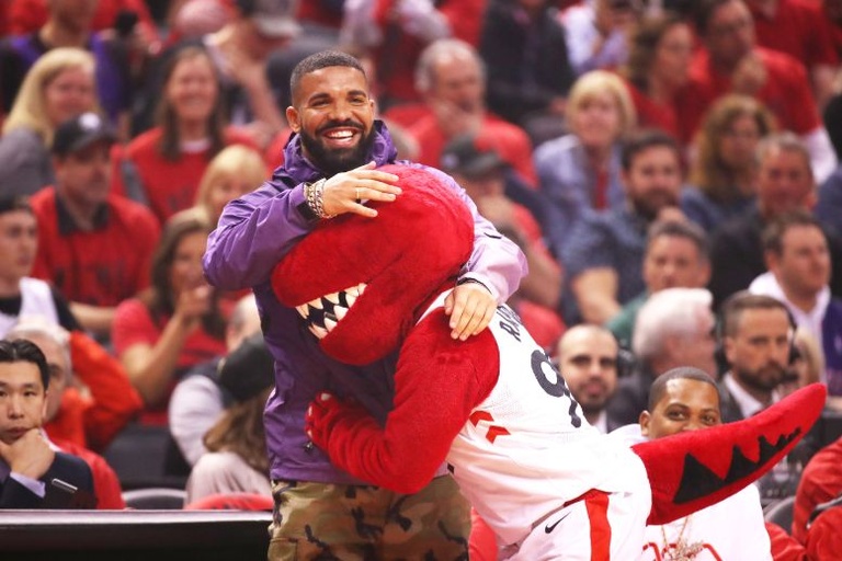 Drake NBA Raptors Mascot
