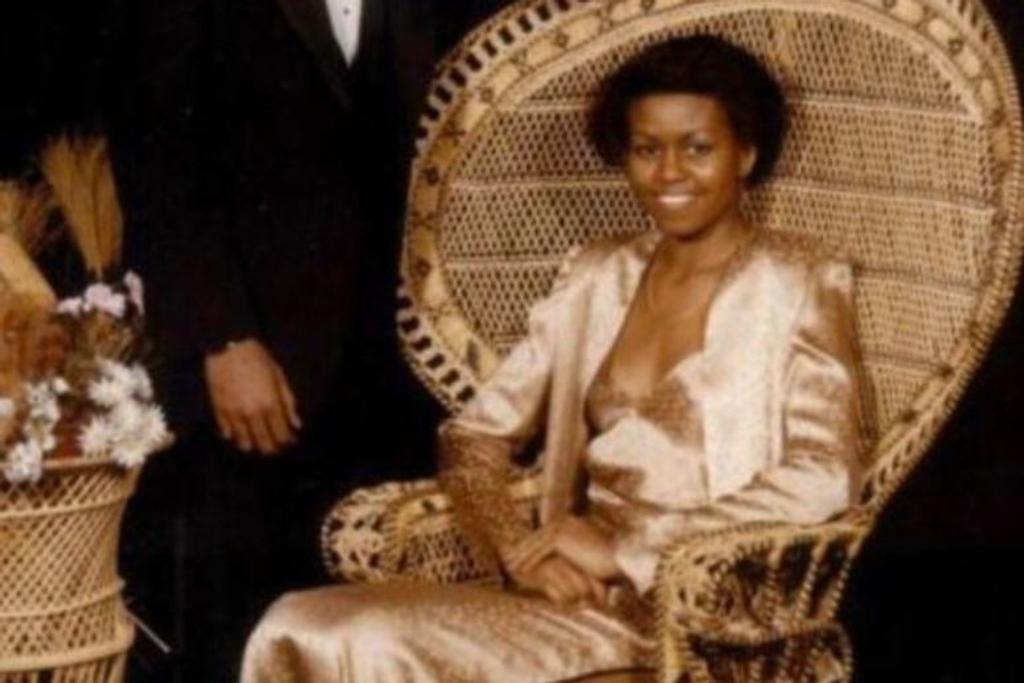 michelle obama prom throwback