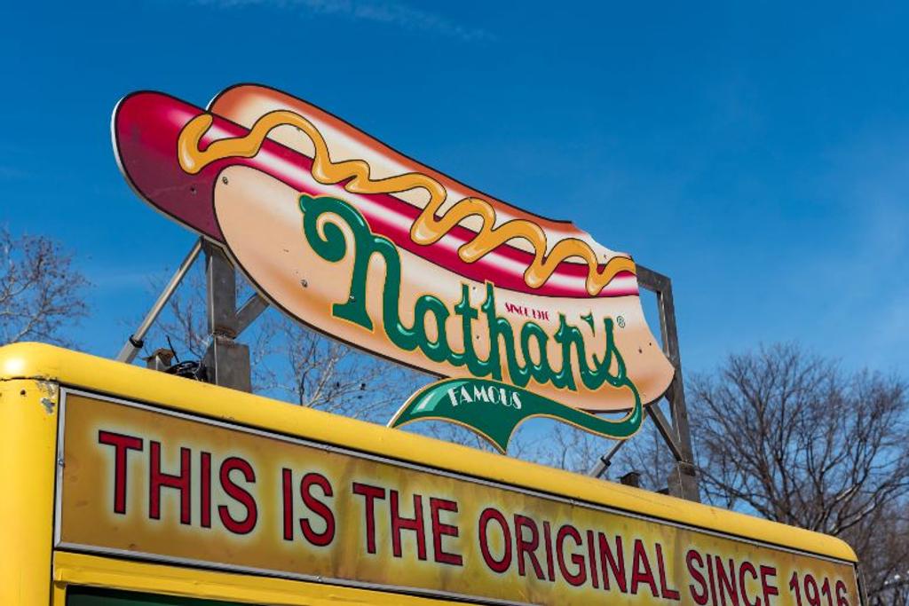 Nathan's Famous hot dogs