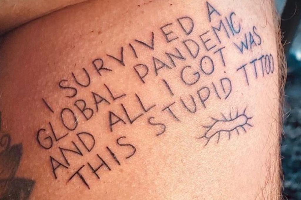 covid pandemic tattoo fail