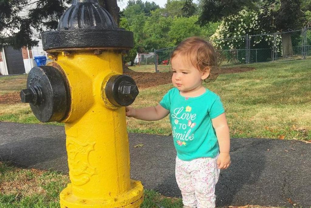 Kids obsession with fire hydrants