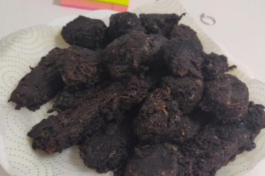 fried oreo fail burnt