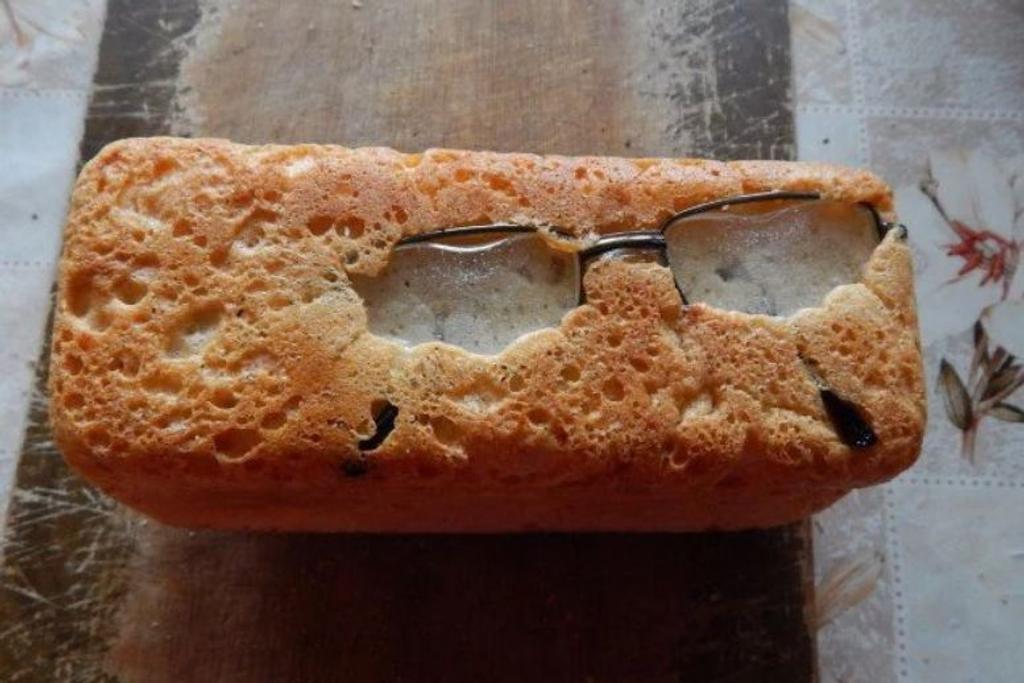Glasses Baked Into Cake