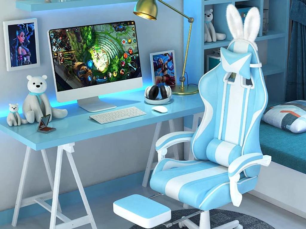 Ferghana Light Blue Gaming Chair