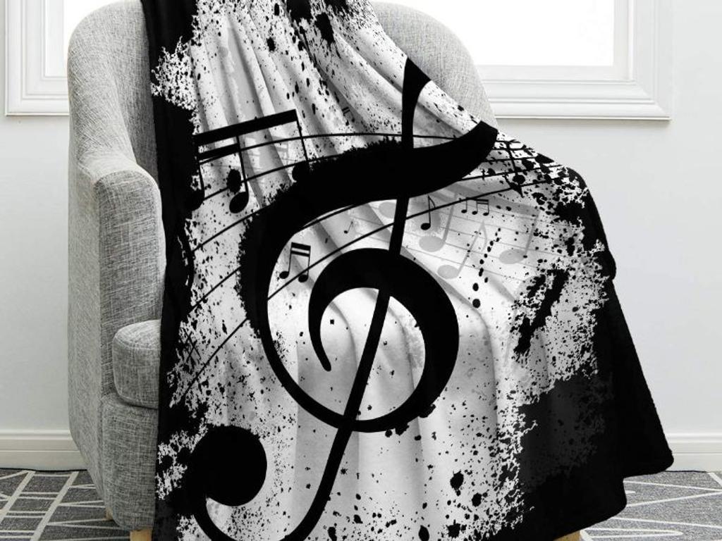 Jekeno Music Note Blanket 